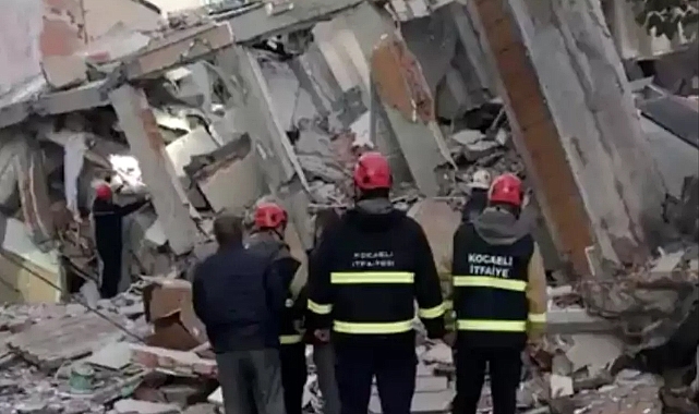 Kocaeli Gebze ilçesinde bina çöktü!