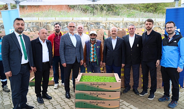 Gebze Kadıllı’da sebze fidesi dağıtım töreni gerçekleşti