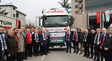 Gebze Ticaret Odası’ndan Gazze’ye yardım tırları gönderildi 