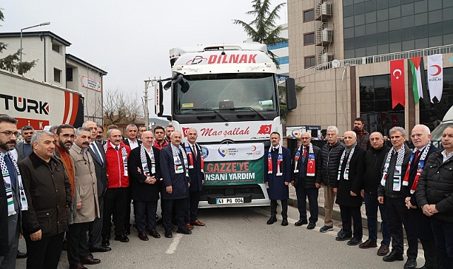 Gebze Ticaret Odası’ndan Gazze’ye yardım tırları gönderildi 