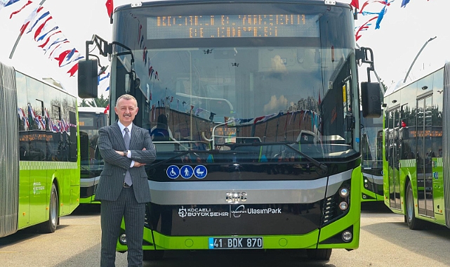Kocaeli’de toplu taşımada 55 yeni otobüs hizmete girdi