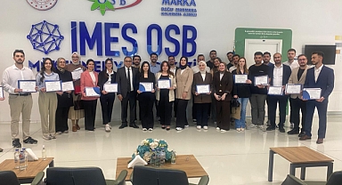 İMES OSB Mükemmeliyet Merkezi’nde İstihdam Garantili Mühendis Geliştirme programı tamamlayan öğrenciler sertifikalarını aldı